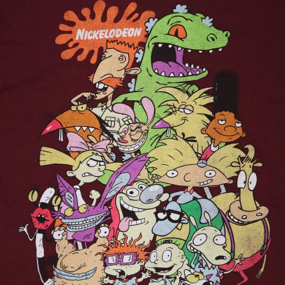 Nickelodeon Rugrats ren stimpy Group Shirt Large